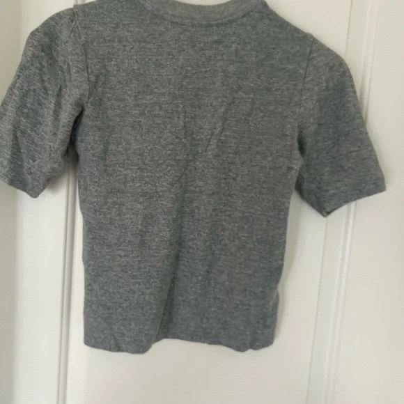 Everlane Heather Gray Women’s French Terry Puff Sleeve Tee Size XXS - Picture 5 of 5